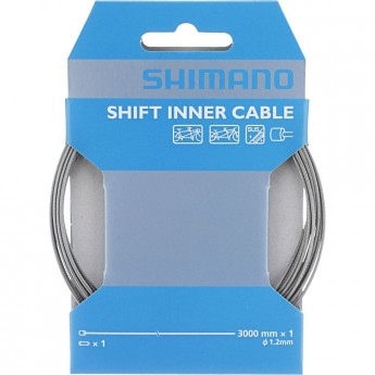 Трос переключателя SHIMANO трос: 1.2X3000 мм , нержавейка, 1 штука, Y60030014